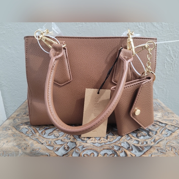 ⚡️Sale Steve Madden Gorgeous Brown Crossbody Satchel with Wallet Keychain - Picture 13 of 13